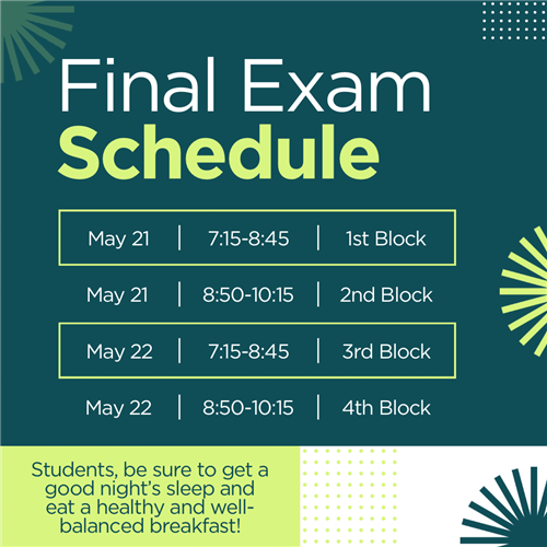  Exam Schedule
